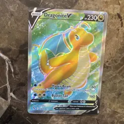 Dragonite V (Full Art) 076/078 Pokemon GO Holo - Image 1