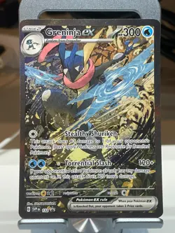 GRENINJA ex #SVP132 POKEMON TCG SCARLET & VIOLET BLACK STAR PROMO HOLOFOIL NM - Image 1