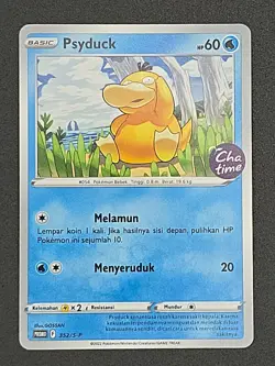 Pokemon TCG Indonesia Psyduck Chatime promo 352/S-P LP 3 - Image 2