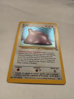 1999 Pokemon Fossil Ditto 3/62 Holo Rare Unlimited Wizards English Card - Image 2
