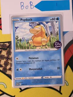 Pokemon TCG Indonesia Psyduck Chatime promo 352/S-P LP 1 - Image 1