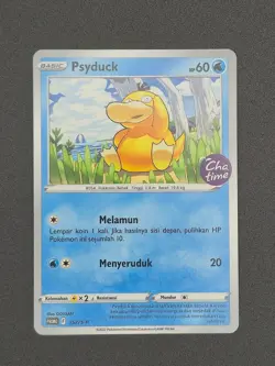Pokemon TCG Indonesia Psyduck Chatime promo 352/S-P LP 1 - Image 2
