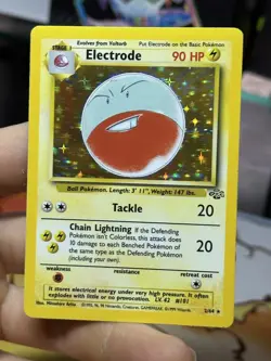 Electrode 2/64 Jungle 1999 Holo Rare WOTC Pokemon Card TCG - Image 3
