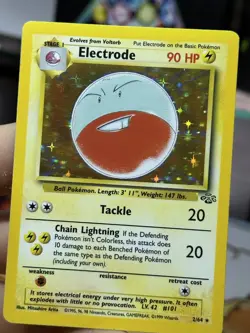 Electrode 2/64 Jungle 1999 Holo Rare WOTC Pokemon Card TCG - Image 5