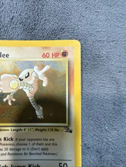 Pokemon TCG Hitmonlee 7/62 Fossil Holo Rare Unlimited - Image 4