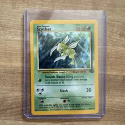 Pokemon Scyther Jungle Holo Rare 70HP Unlimited 10/64 English 1999 Card - Image 1
