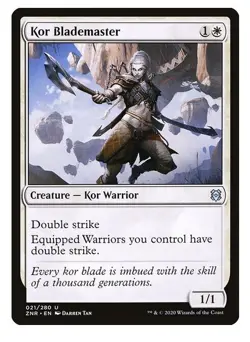 NM Kor Blademaster, MTG, Zendikar Rising, Magic the Gathering, 21 - Image 1