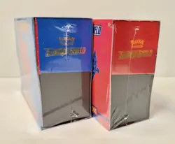Pokemon Sword & Shield Base Elite Trainer 2 Boxes Zacian Zamazenta Red and Blue - Image 5