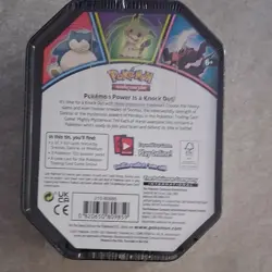 Pokemon TCG Knock Out Tin Box Snorlax Booster Promo English - Image 2