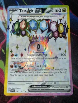 Pokemon TCG Tatsugiri EX Ultra Rare Card 226/191 Surging Sparks NM - Image 1