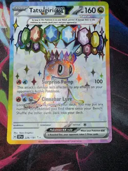 Pokemon TCG Tatsugiri EX Ultra Rare Card 226/191 Surging Sparks NM - Image 5
