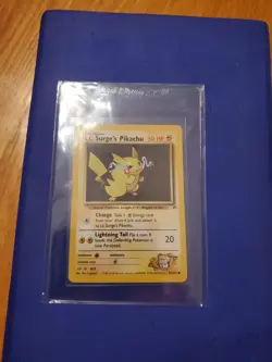 Pokemon TCG Lt. Surge's Pikachu Gym Heroes 81/132 Unlimited Common - Image 1