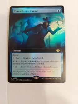 Three Steps Ahead (Extended Art) Outlaws of Thunder Junction Foil - Image 1