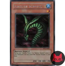 Yugioh Sinister Serpent WC4-E002 Prismatic Secret Rare LP - Image 1