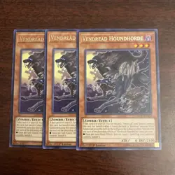 Yugioh - Vendread Houndhorde COTD-EN000 NM Rare X3 - Image 1