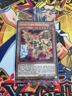 Kaiser Glider Golden Burst lds3-en136 *SEALED* Ltd Ed (NEW) Secret Rare Yu-Gi-Oh - Image 1
