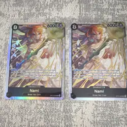 One Piece Card Game OP15 Nami Foil Regular Cards Lot English 2 - Image 1