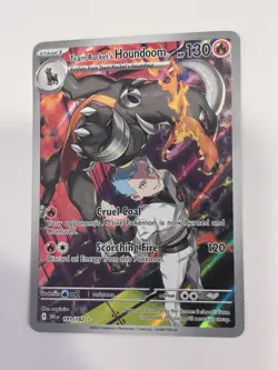 Team Rockets Houndoom IR 191/182 Scarlet and Violet Destined Rivals NM - Image 1