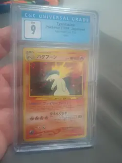 Typhlosion 157 CGC 9 Mint Neo Premium File 1999 Holo Pokemon Card CGC - Image 2