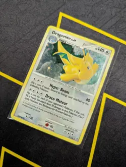 Dragonite DPBP180 Legends Awakenings Holo Promo Card Damaged - Image 3