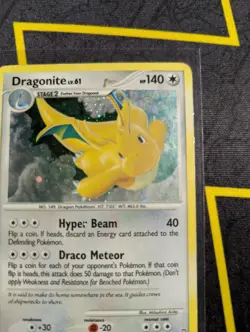 Dragonite DPBP180 Legends Awakenings Holo Promo Card Damaged - Image 5