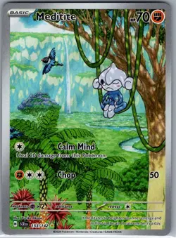 Meditite 153/142 SV07: Stellar Crown - Pokemon Card - NM - Image 1