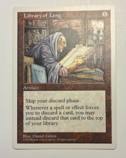 Magic the Gathering 4th Edition - Library of Leng (U) - Light Game Play - Image 1