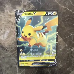 Pikachu V SWSH063 SWSH: Sword & Shield Promo Cards Holo - Image 1