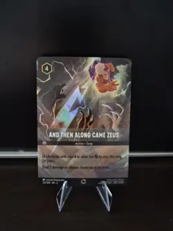 Lorcana Enchanted Holo Card and Then Along Came Zeus 222/204 Into the Inklands - Image 1