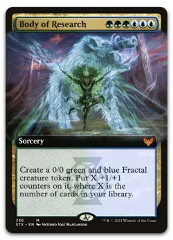 Body of Research (Extended Art) #336 (NM) Strixhaven STX Magic MTG - Image 1