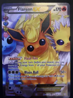 Pokemon TCG Flareon EX Generations Ultra Rare Full Art Holo Card RC28/RC32 - Image 1