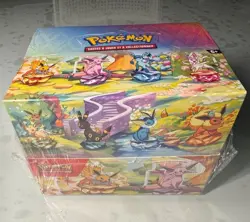 DISPLAY LOT 8 MINI TIN POKEMON EVOLUTIONS PRISMATIQUES EV8.5 FR NEUVE SCELLEE - Image 1