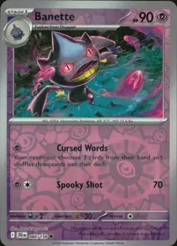 Banette 060/159 Uncommon Journey Together Pokemon Reverse Holo NM - Image 1