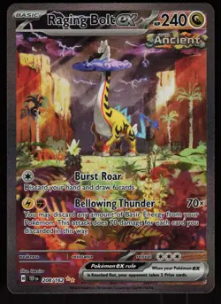 Raging Bolt ex 208/162 Special Illustration Rare Temporal Forces Pokemon - PQ - Image 1