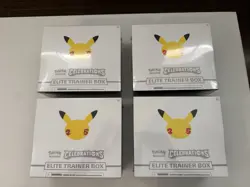 Pokemon 25th Anniversary Celebrations Elite Trainer Box (ETB) Sealed LOT Of 4 - Image 1
