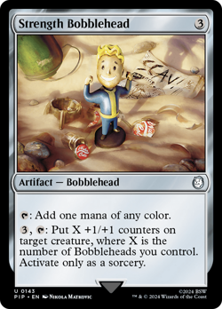 Strength Bobblehead #143 | Near Mint | Fallout Magic MTG - Image 1