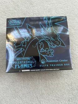 Pokemon TCG Mega Evolution Phantasmal Flames Pokemon Center Elite Trainer Box - Image 1