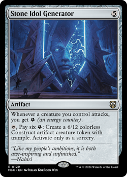 Stone Idol Generator #129 | Near Mint | Modern Horizons 3 Commander Magic MTG - Image 1