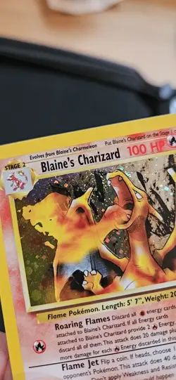 Pokemon Blaine's Charizard 2/132 Gym Challenge Holo Rare 100 HP Unlimited SWIRL - Image 5