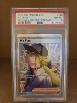 2025 Pokemon Black Bolt Special Illustration Rare #170 PSA 8 - Image 1