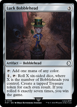 Luck Bobblehead #135 | Near Mint | Fallout Magic MTG - Image 1