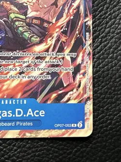 One Piece Portgas D Ace OP07-053 3rd Anniversary Stamp Rare Promo - Image 3