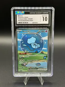 💥Bubble MEW Ex Special Illustration Rare #232/091 Paldean Fates CGC 10 GEM Mint - Image 1
