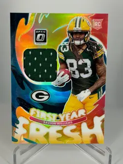 2025 Optic Savion Williams First Year Fresh Patch Rookie RC - Image 1