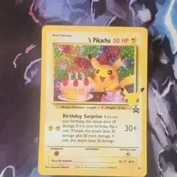 Pokemon 25th Anniversary ______'s Pikachu Promo Holo Basic Wotc 24/53 Card - Image 1