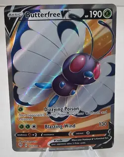 Pokemon Butterfree V 177/189 Darkness Ablaze Ultra Rare Pokemon Card TCG - Image 1