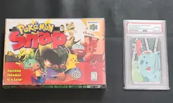 N64 Pokemon Snap Game Pack W/ Video BulbasurPokemon Snap Smart Card (1999) - Image 1