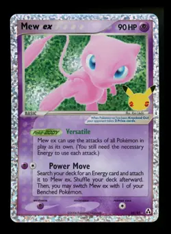 Mew ex 88/92 Celebrations 25th Anniversary Holo Rare Pokemon Card TCG - Image 1