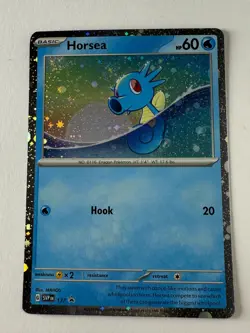 Horsea DOUBLE SWIRL - 137 (Cosmo Holo) 137 Sv: Scarlet & Violet Promo Cards Holo - Image 3