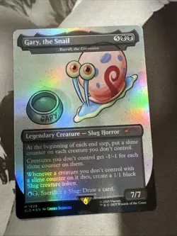 MTG Gary, the Snail Foil 1929 SLD Secret Lair Spongebob Squarepants - Image 1